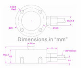 Miniature Press Load Cell 50N 100N 200N 500N 1kN 2kN Compression Force Measurement