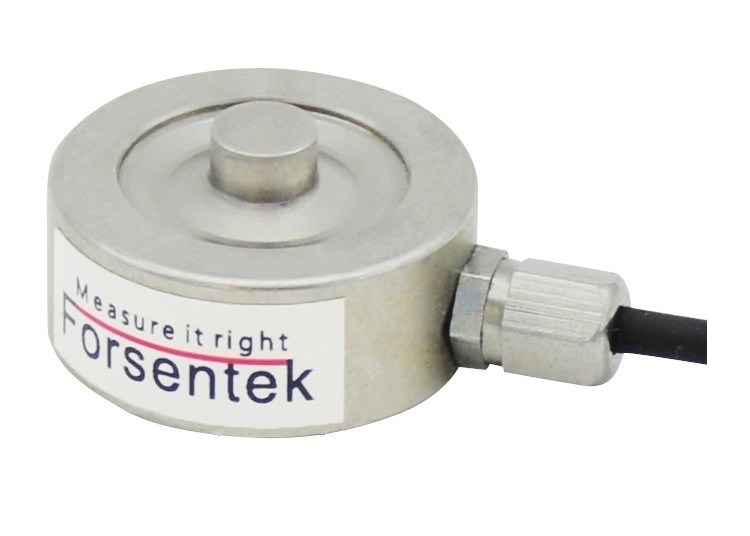 Load button load cell small size compression force measurement