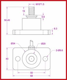 Rod end load cell force transducer compression force measurement sensor