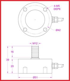 Rod end load cell 20KN 10KN 5KN 3KN 2KN 1KN press load cell sensor