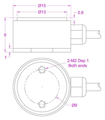 Micro force sensor 10N/20N/50N/100N/200N compression load cell with flanged surface