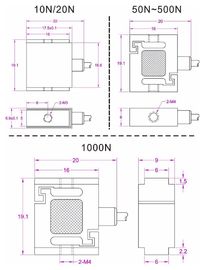 JR s-beam load cell 10N 20N 50N 100N 200N 300N 500N 1kN miniature force sensor