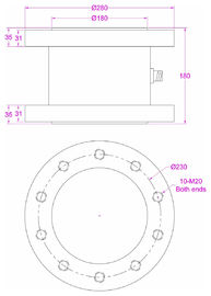 50000Nm torque transducer 30000Nm torque sensor 20000Nm torque measurement