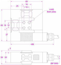 Multiple axis force sensor 1kN 500N 300N 200N 100N Multiple axis load cell