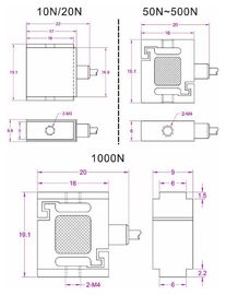 Miniature tension force sensor 10N small size tension load cell 1kg