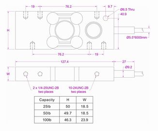 Stainless steel dynamic load cell 25lb 50lb 100lb for packing machine