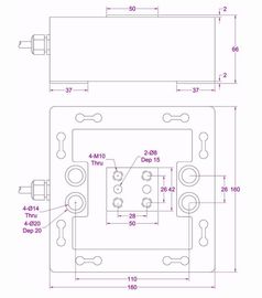 Multi axis load cell 5000kg 3-axis force sensor 50kN triaxial force transducer