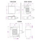 Miniature s-beam jr. load cell 100 lb 50lb 25 lb 10lb 5lb 2lb S-type force sensor