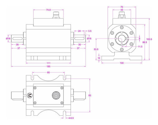 0-5000Nm Pedestal Mount Dynamic Torque Transducer 0-5V 0-10V 4-20mA