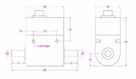 Shaft-to-Shaft Rotary Torque Sensor 44lb-in 18lb*in 9lbf*in 4.5in-lb 1.77lb-in 0.88lb*in