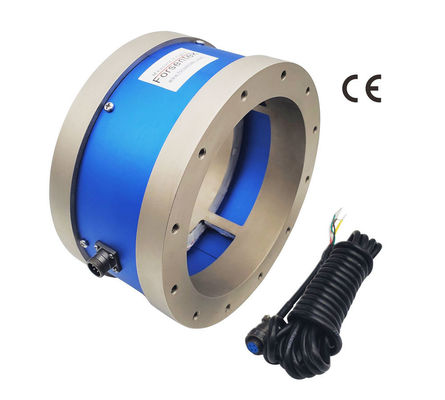 Large Through Hole Reaction Torque Sensor Customizable Hollow Flange Torque Transducer