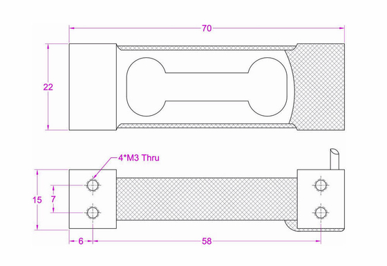 High Accuracy Weighing Transducer 500g 1kg 2kg 5kg 10kg 20kg Loadcell Sensor
