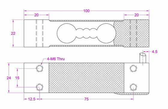 High Accuracy Weighing Sensor 3kg 6kg 10kg 20kg 30kg Load Cell Transducer