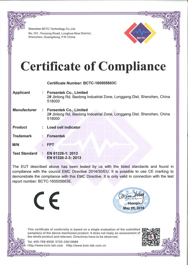 Load cell indicator force display weight indicator CE certified