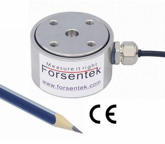 Flanged Compression Force Measurement Transducer 2kN Compression Load ...
